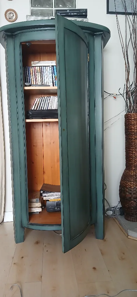 Unique Solid Wood Cabinet - Blue/Green image indicator(2)