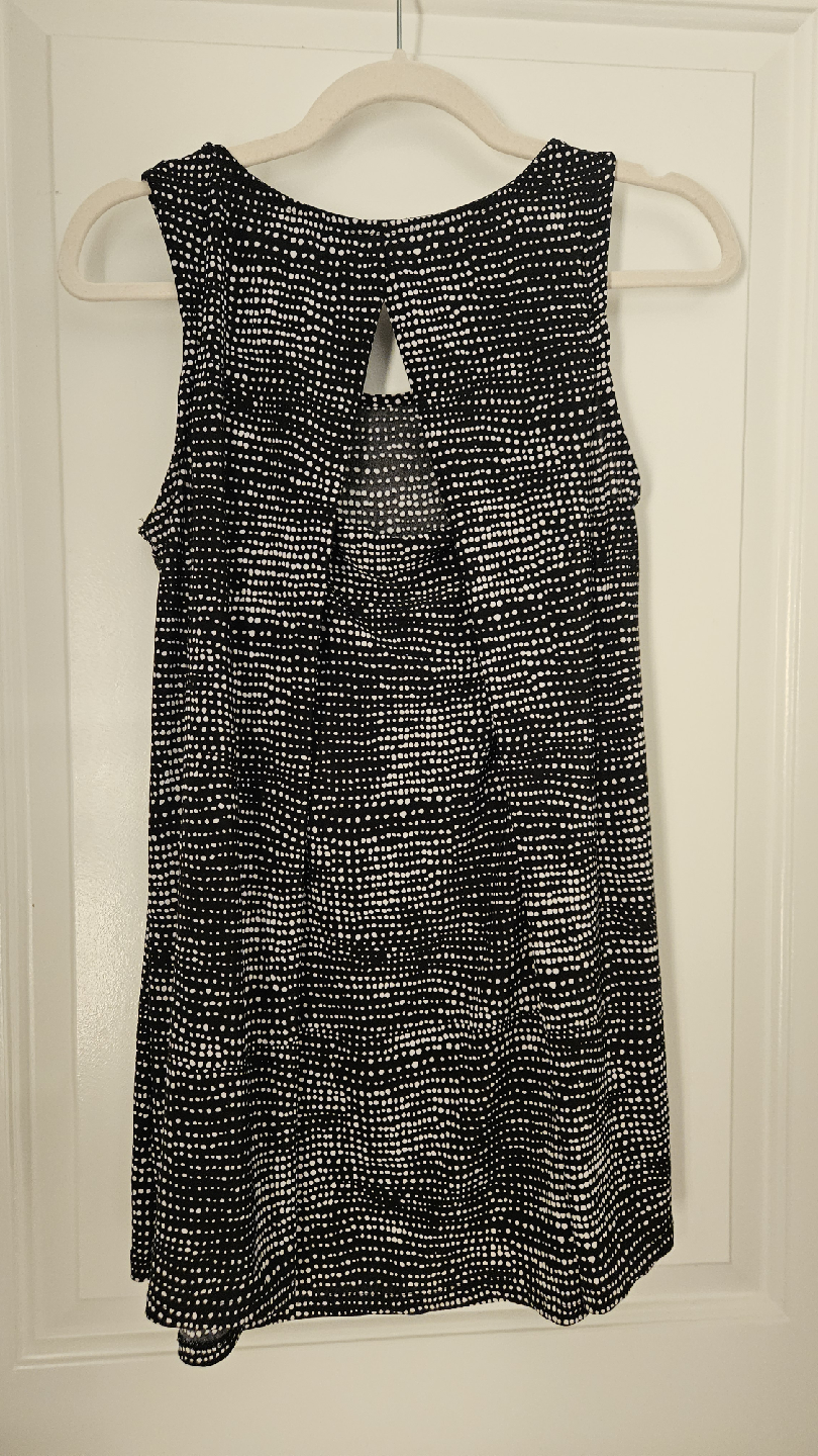 Lily Morgan Black & White Top, High-Low - Size S - photo 5