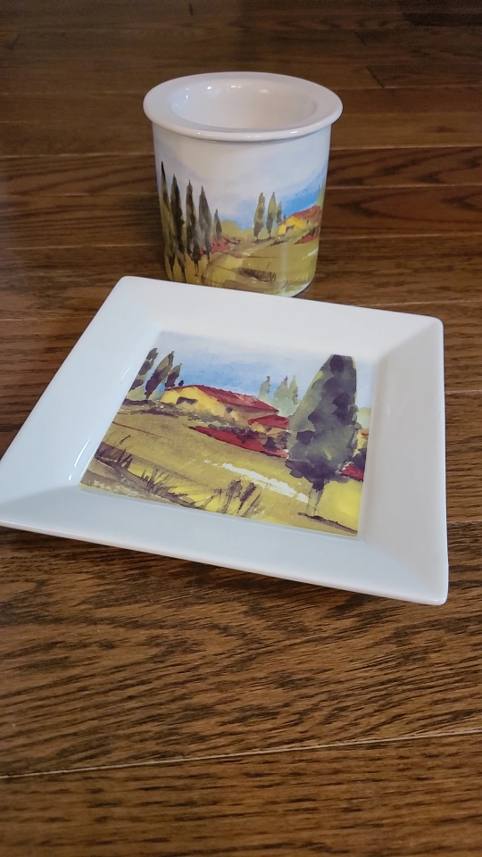 Tuscan Village Plate & Dip Chiller