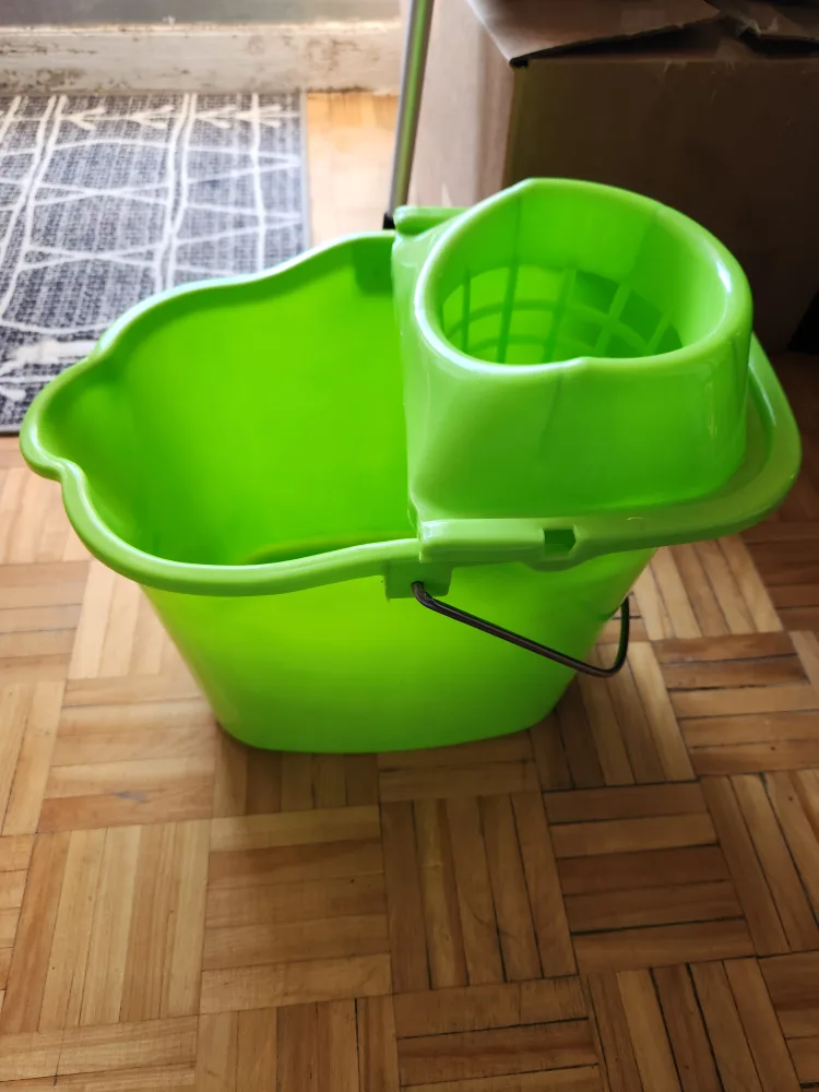 Green Mop Bucket with Wringer thumbnail