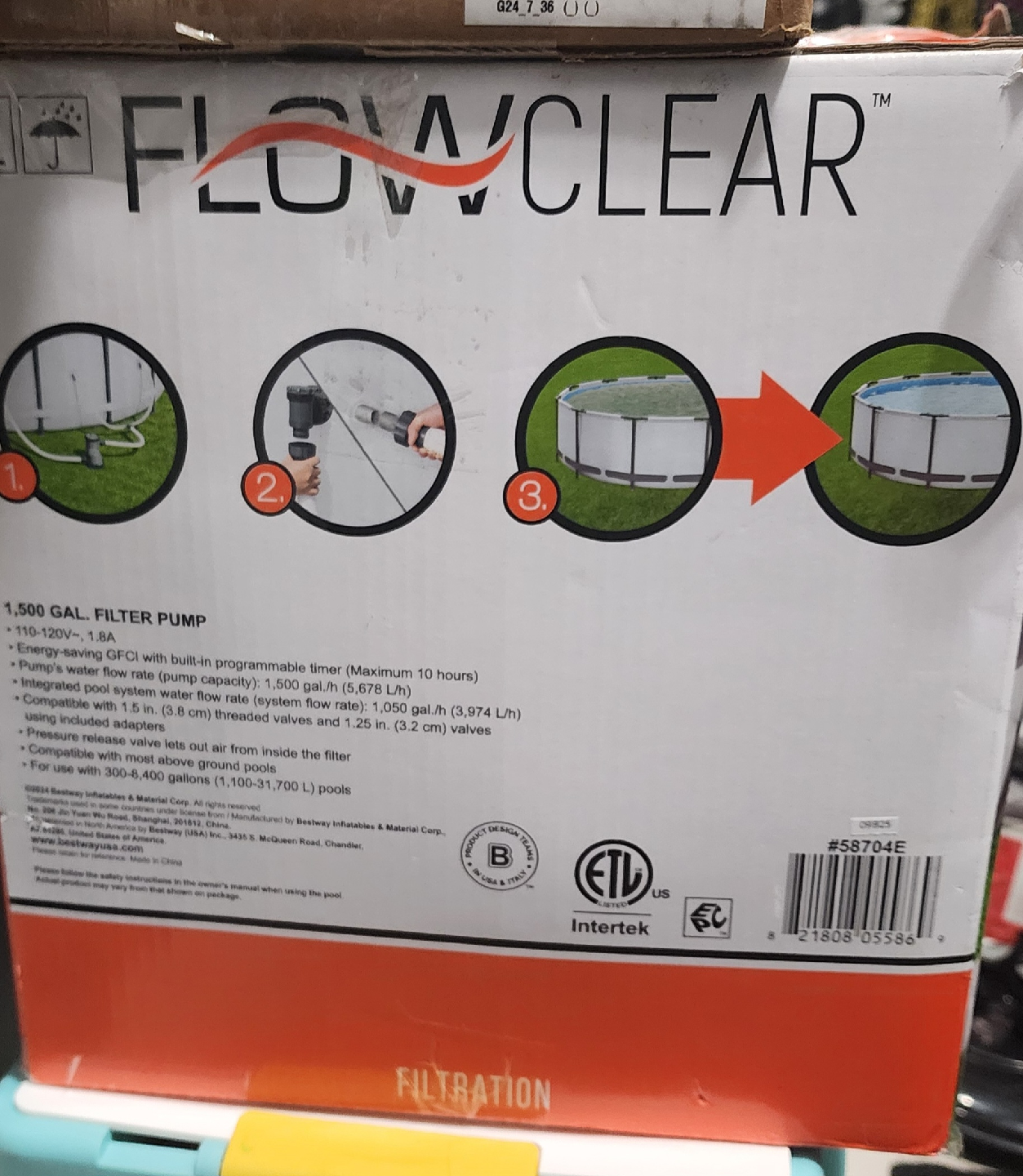 Flowclear 1,500 Gal. Filter Pump - photo 2