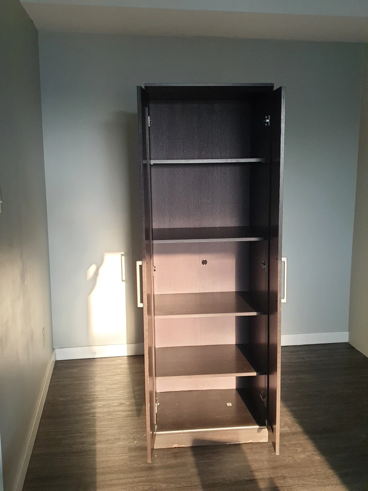 Dark Brown Wardrobe Cabinet - photo 3