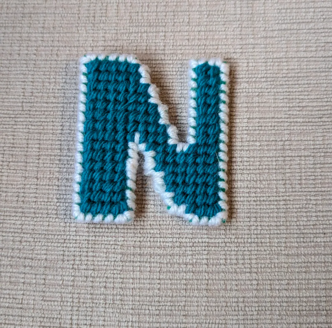 Handmade Letter N Pin thumbnail