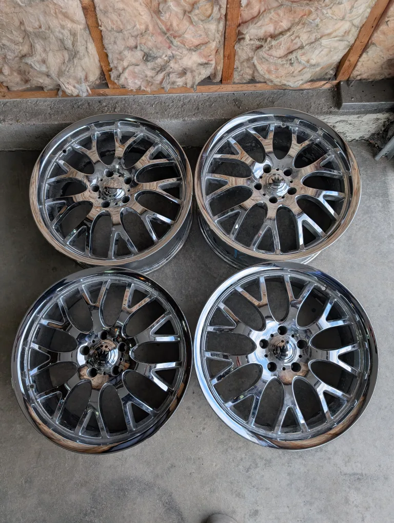 (4)-20 Inch Konig Wheels 5x120 Off a BMW Also Fits Cadillac