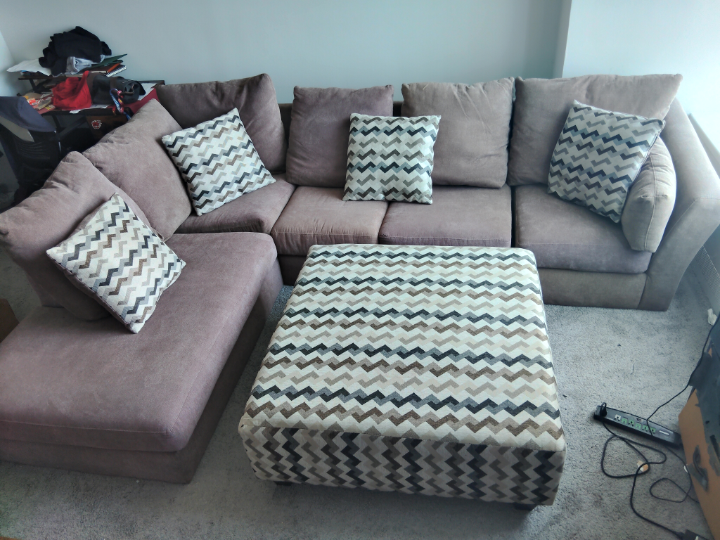 Sectional Sofa with Ottoman