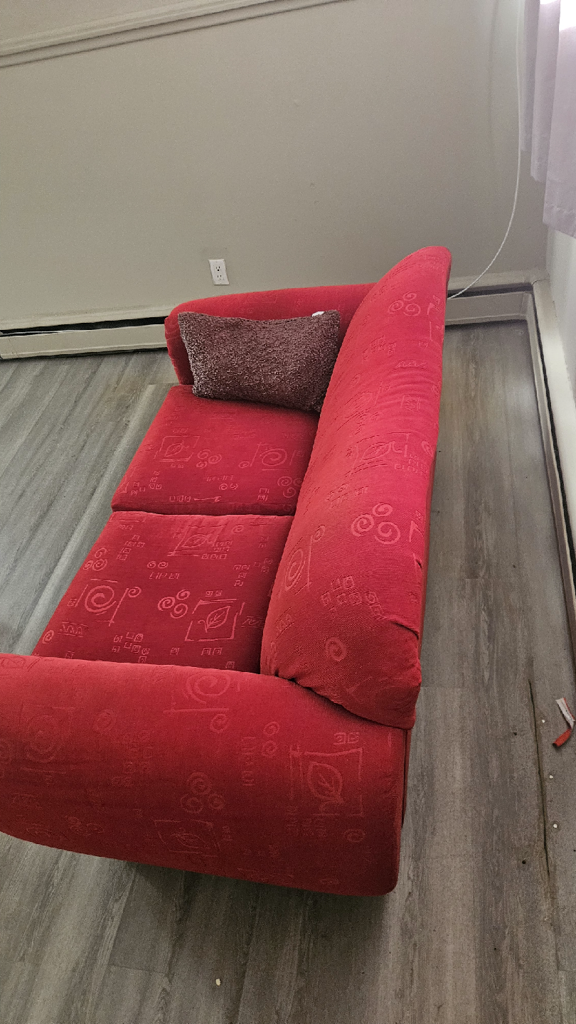 Red Loveseat Sofa - photo 2