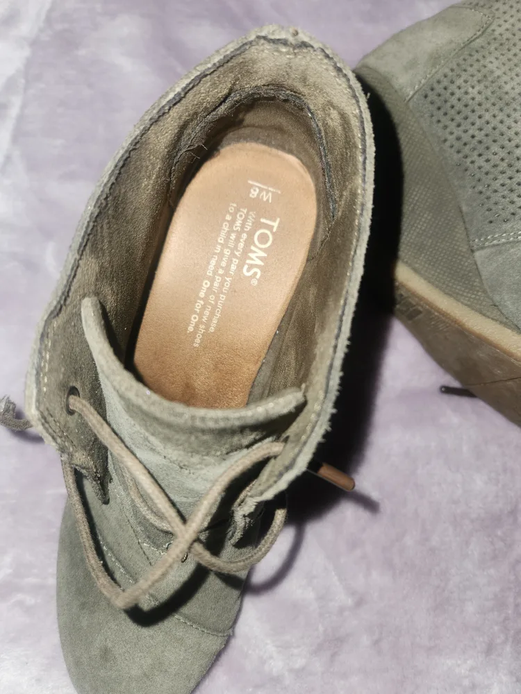 TOMS Wedge Booties Size 8 image indicator(2)