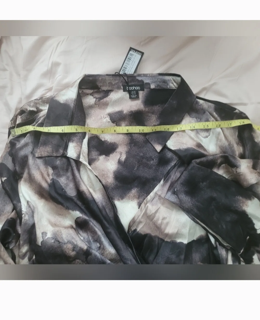 Boohoo Plus Size Tie Waist Woven Mini Dress - Size 22 image indicator(8)