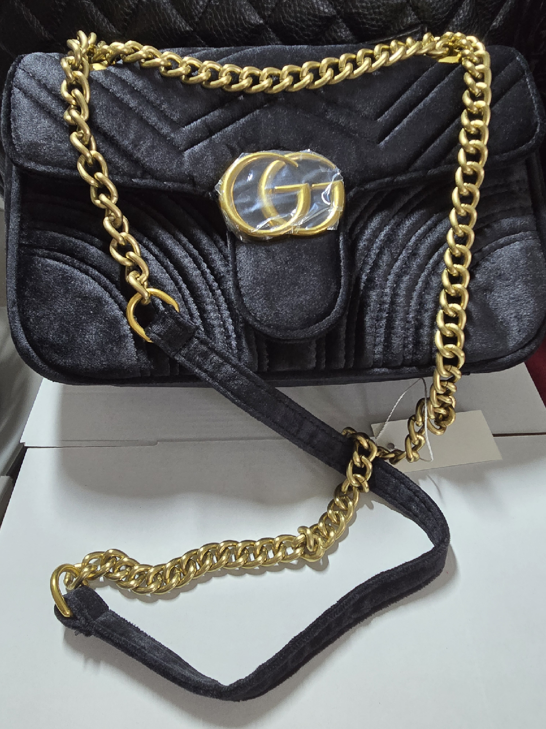 Velvet Shoulder Bag