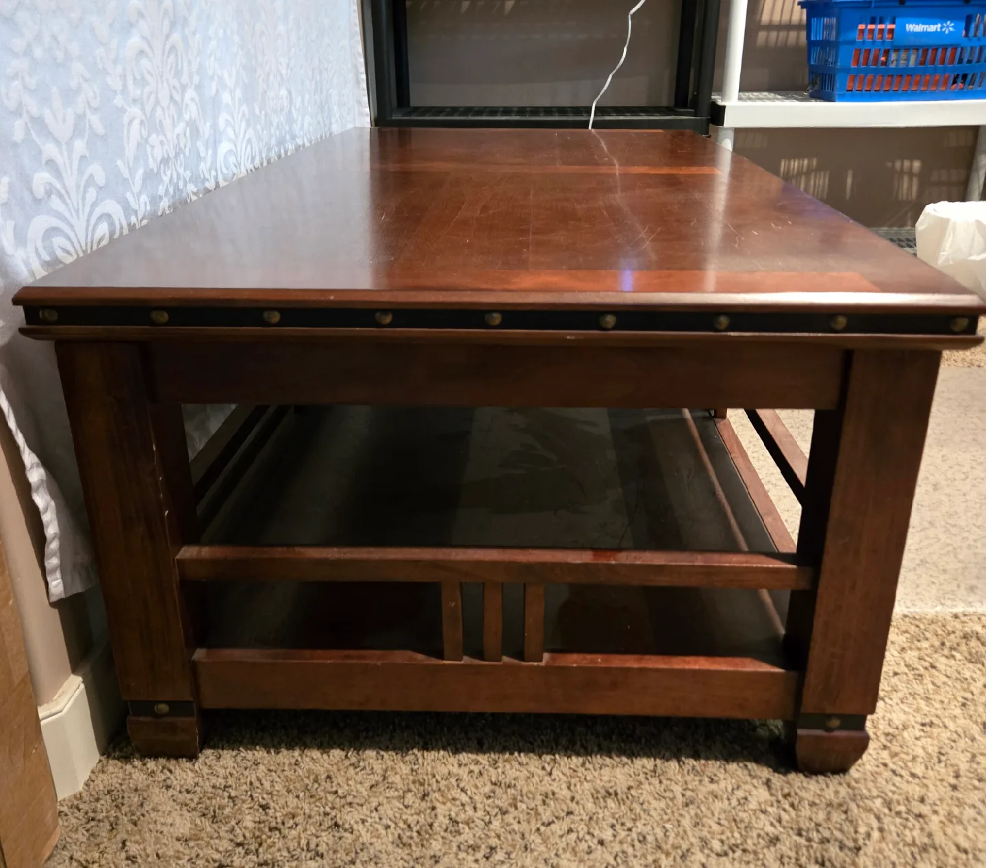 Wood Lift Top Coffee Table with Bottom Shelf image indicator(2)