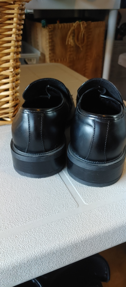 Aldo Black Leather Loafers Size 8 - photo 4