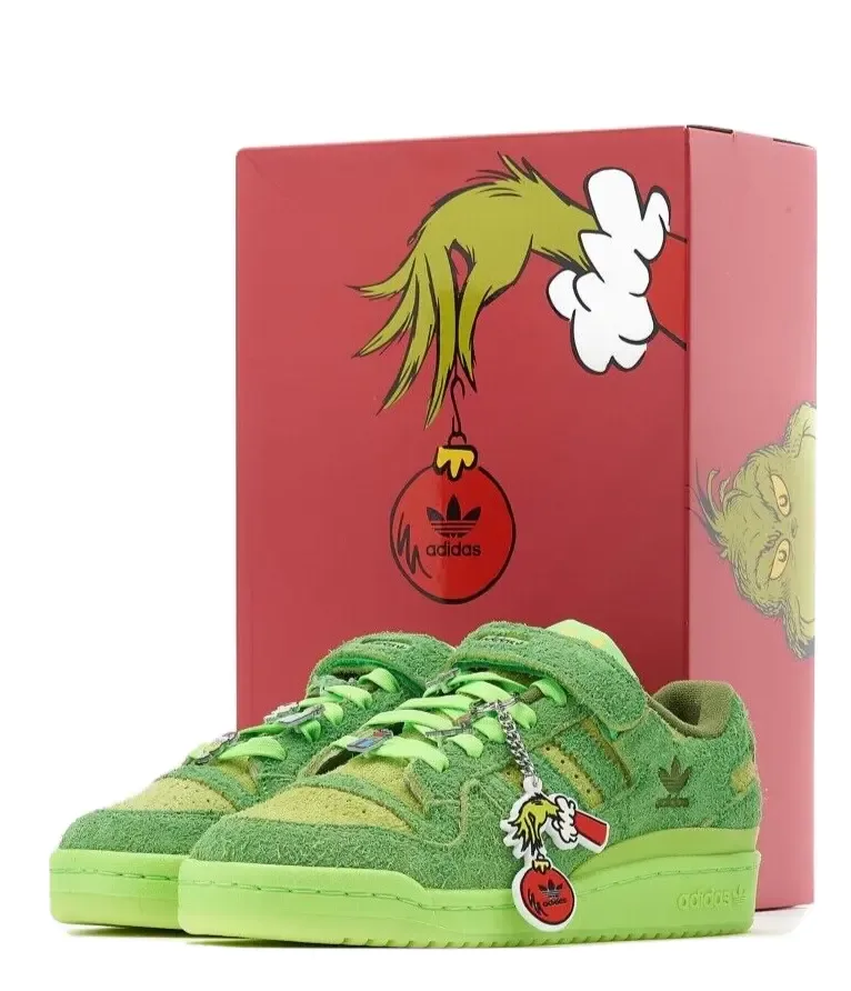 Adidas Forum Low Grinch Shoes, Green thumbnail