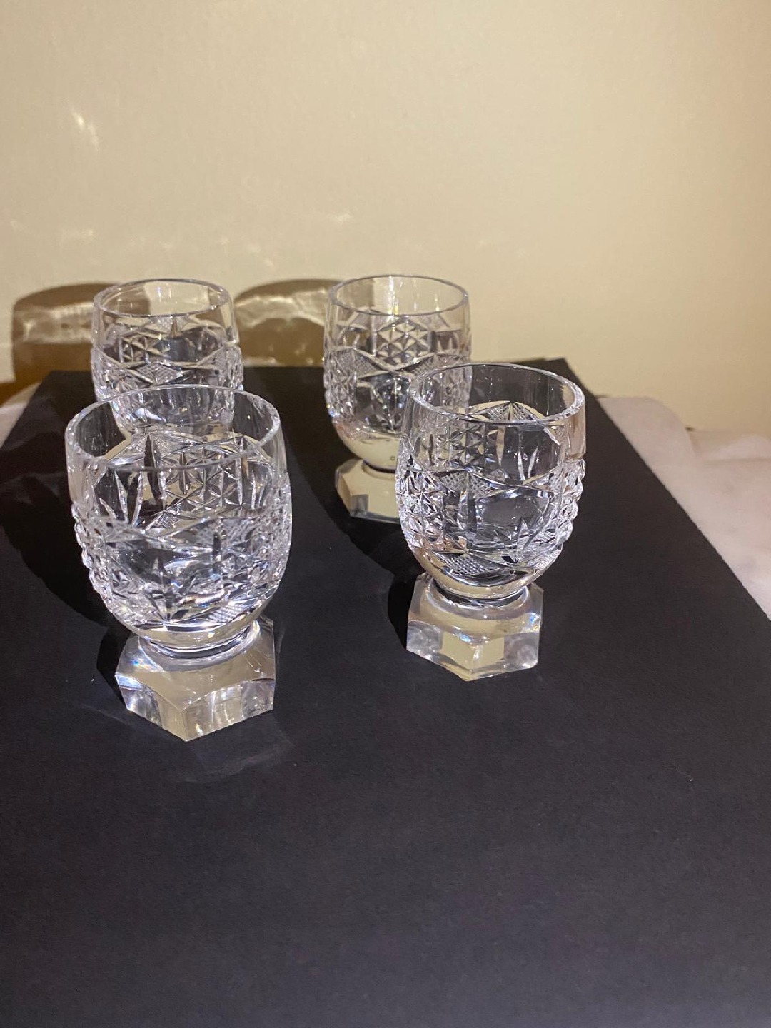 Set of 4 Crystal Shot Glasses