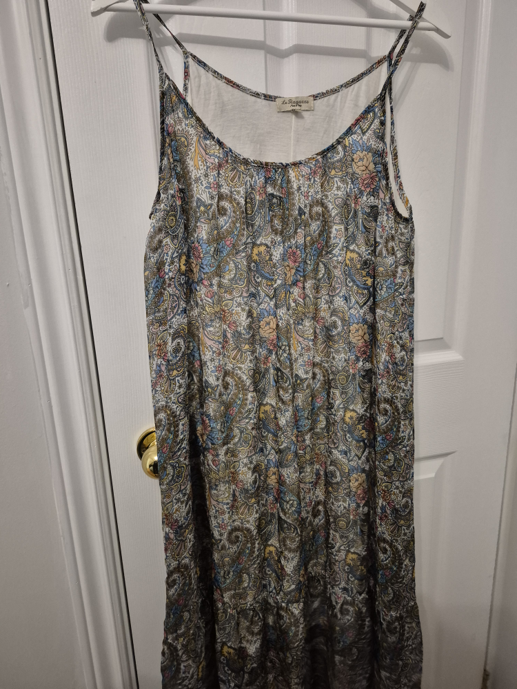 La Notte Bianca Floral Print Dress, silk - photo 2