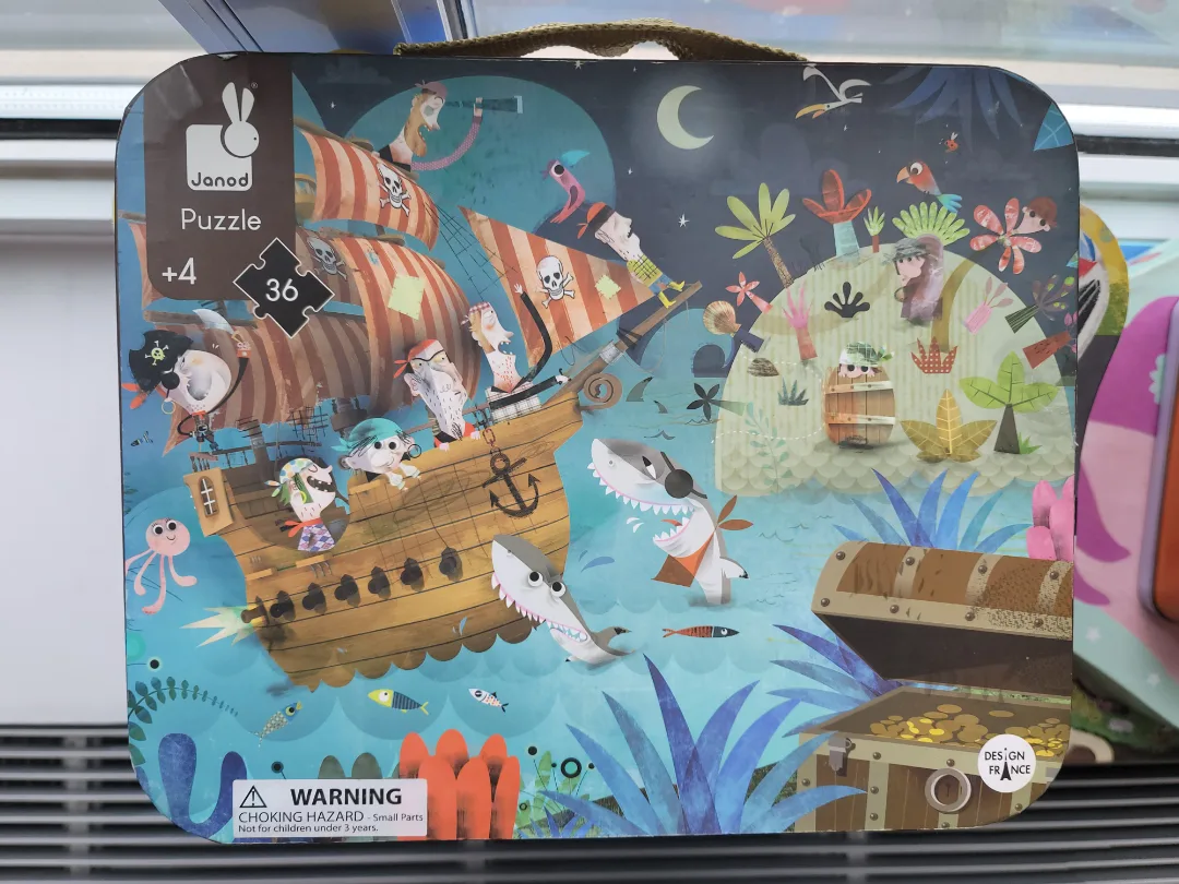 Janod Pirate Puzzle +4, 36 Pieces thumbnail