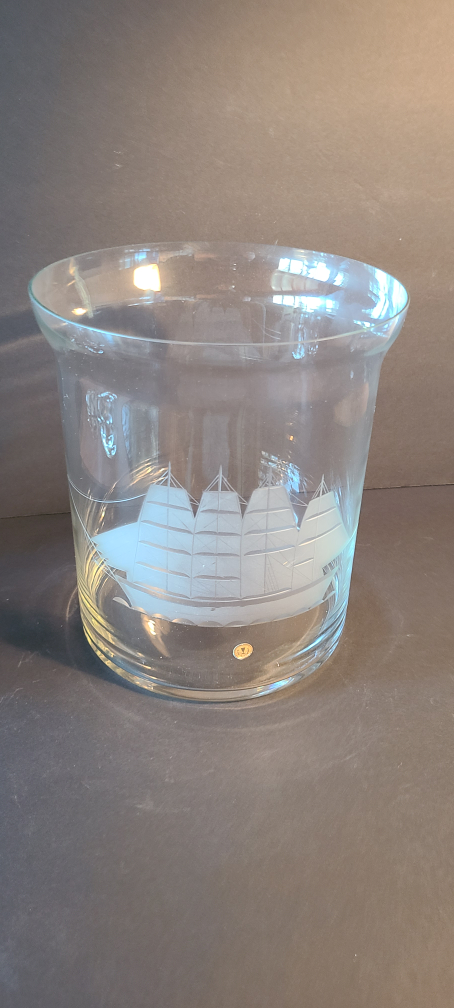 Vintage  Pitcher & Mugs & Ice Bucket - Sailing Ship Design - photo 3