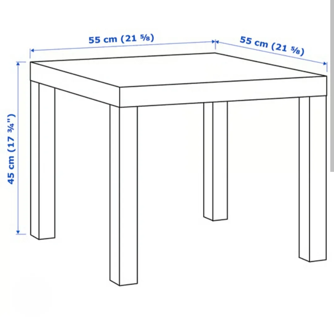 IKEA Lack Side or End Table - Dark brown/black image indicator(2)