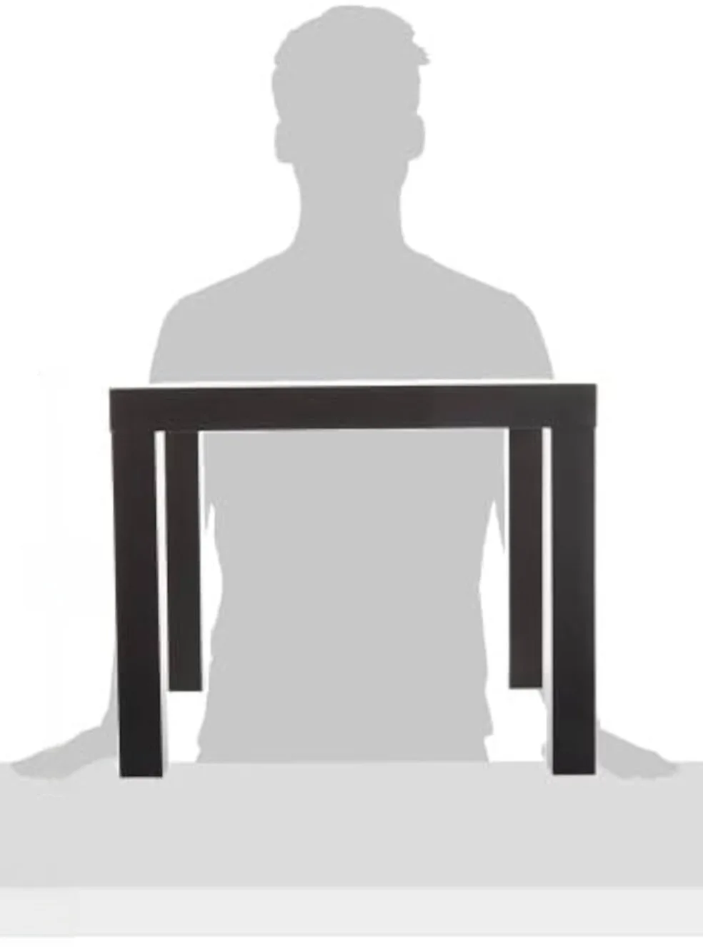 IKEA Lack Side or End Table - Dark brown/black image indicator(3)