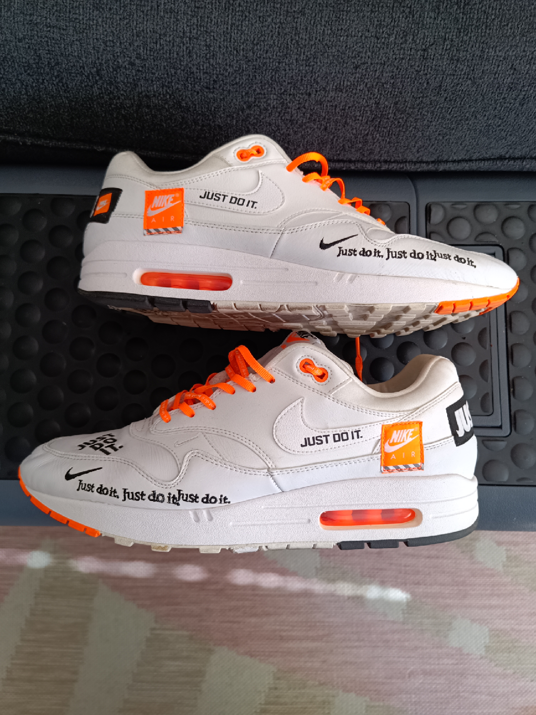 Nike Air Max 1 'Just Do It' - White/Orange - photo 3