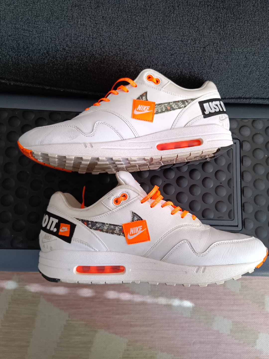 Nike Air Max 1 'Just Do It' - White/Orange - photo 4