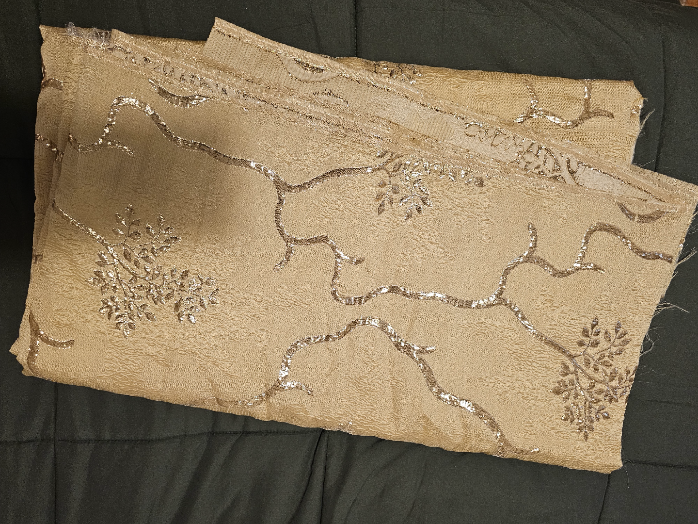 African Lace Fabric Jacquard Mesh Embroidery 5 Yards for Wedding - photo 2