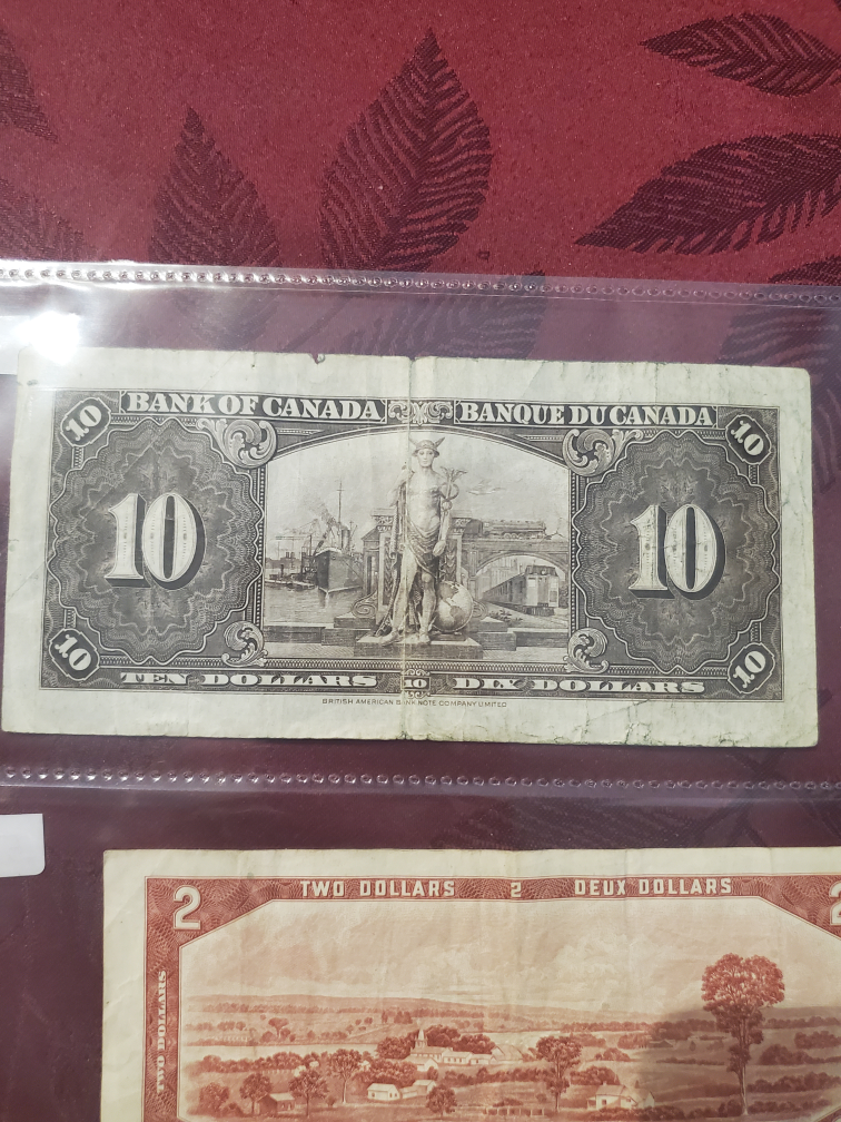 Vintage Bank of Canada $10, $2, $1 Bills - photo 5