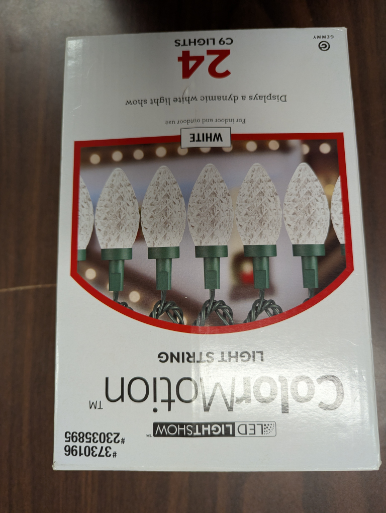 Gemmy ColorMotion LED Light String - 24 C9 Lights