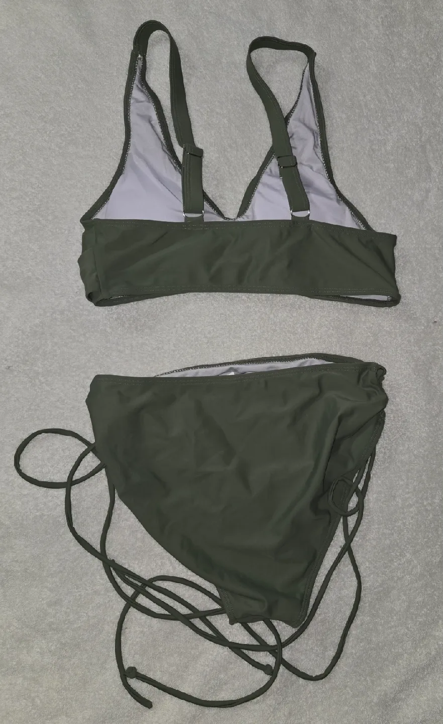 Olive Green Bikini Set, Size M image indicator(2)
