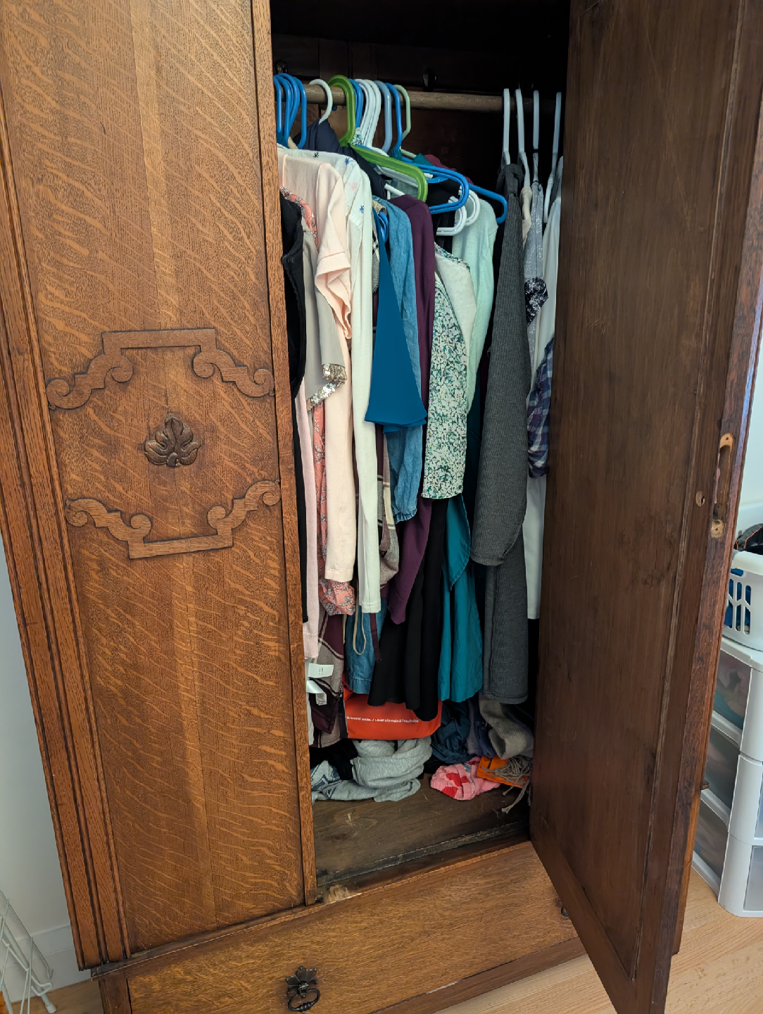 Antique Armoire with Mirror - photo 2