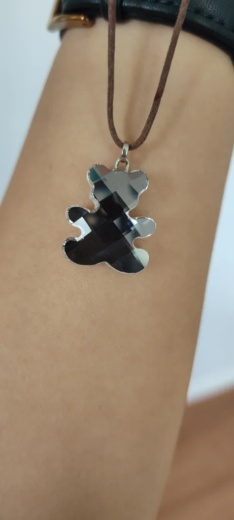 Swarovski Teddy Bear Pendant Necklace image indicator(2)