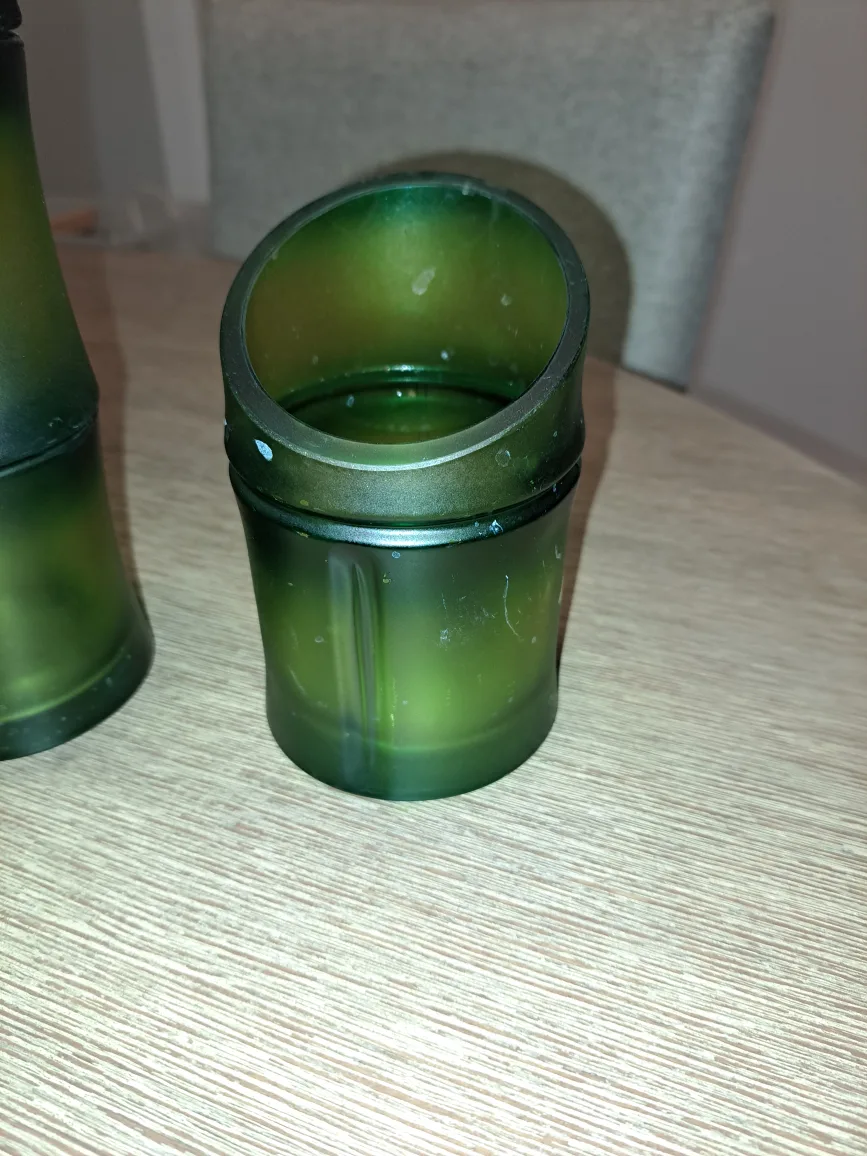 partylite Green Bamboo Style candle holders(Set of 7) image indicator(3)