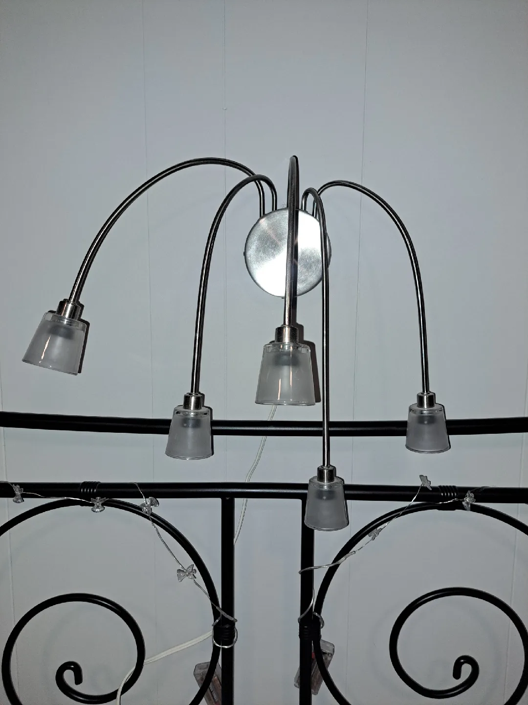 Modern 5-Light wall Fixture plugs into the outlet image indicator(4)