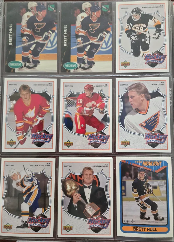 50 Brett Hull Hockey Cards Collection image indicator(4)