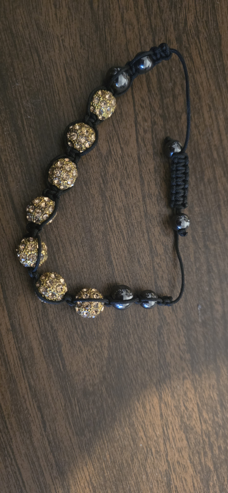 Sparkly Gold Beaded Bracelet