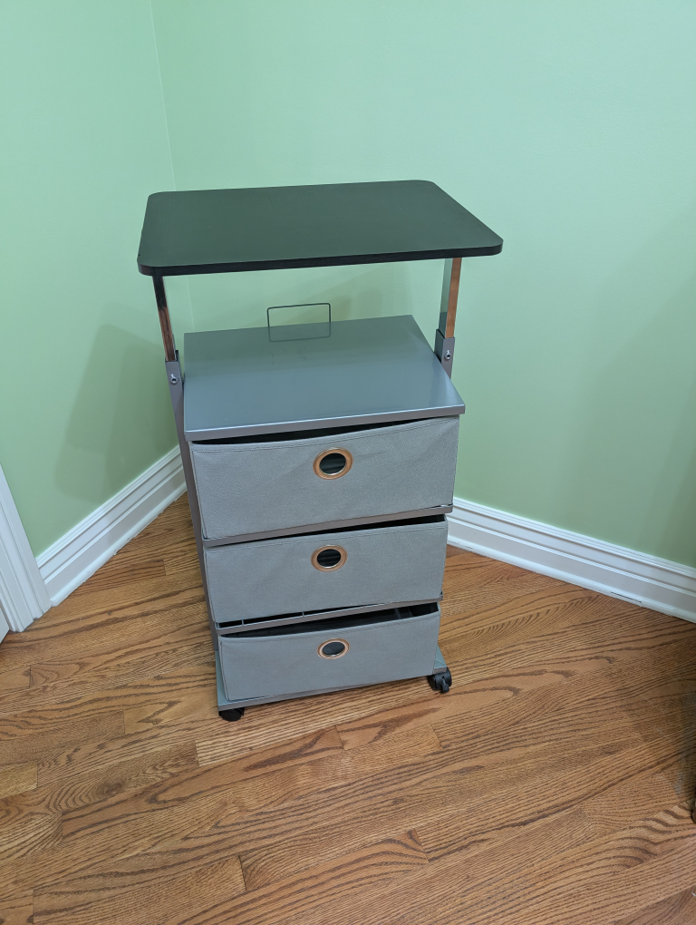 Rolling Storage Cart with 3 Drawers - photo 2