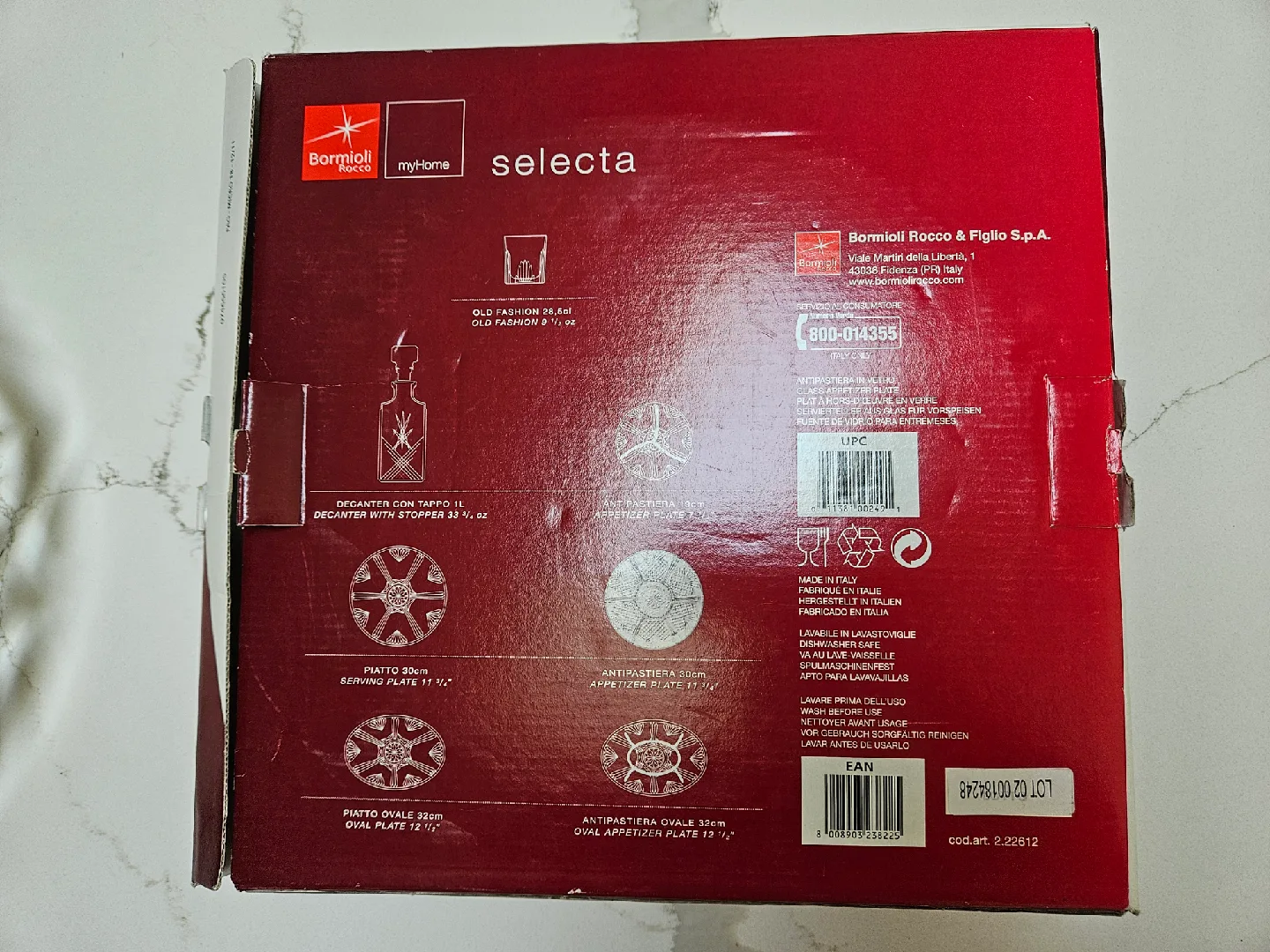 Crystal Glass Plate Bormioli Serving Platter - Has Box image indicator(5)