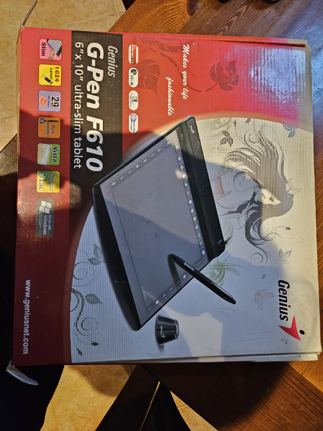 Brand New Genius G-Pen F610 6x10 Ultra-Slim Tablet