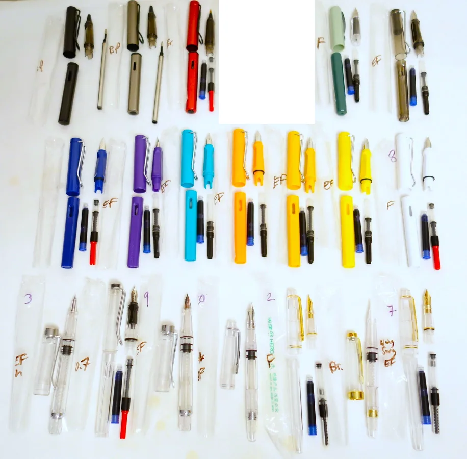 NEW Assorted Fountain, Brush & Ballpoint Pens thumbnail