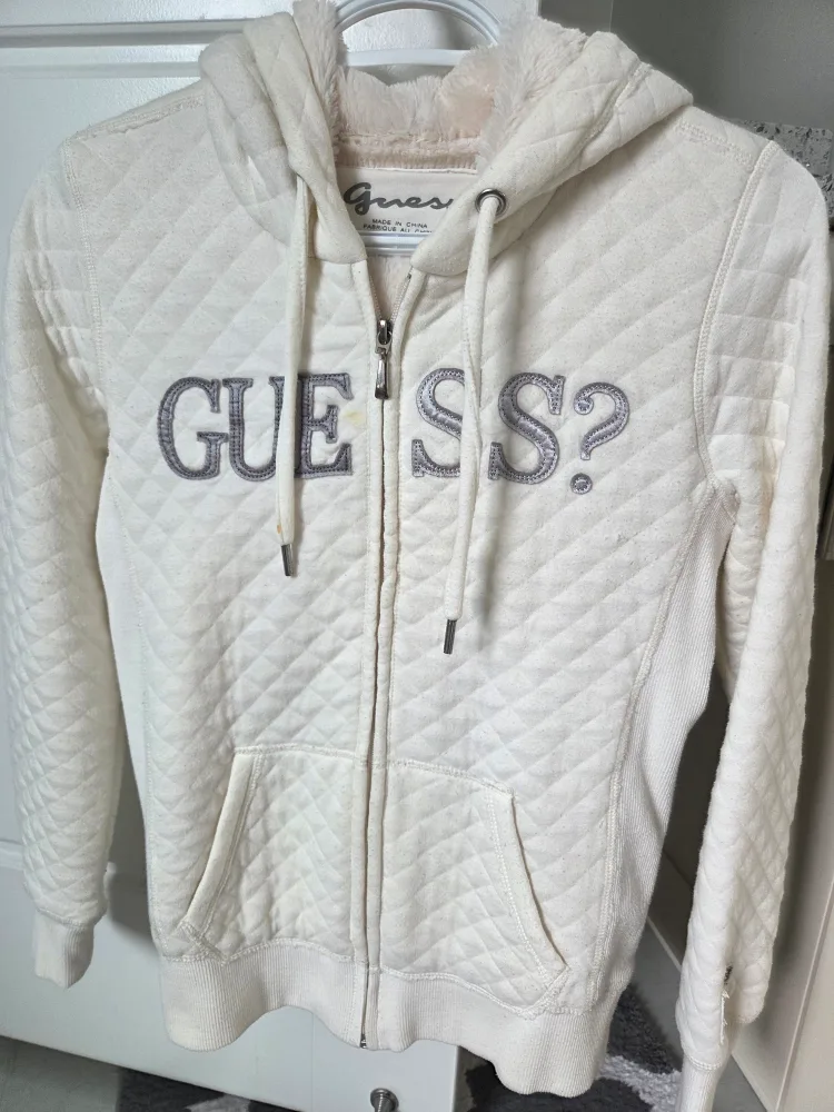 Guess Quilted Zip-Up Hoodie - Size S thumbnail