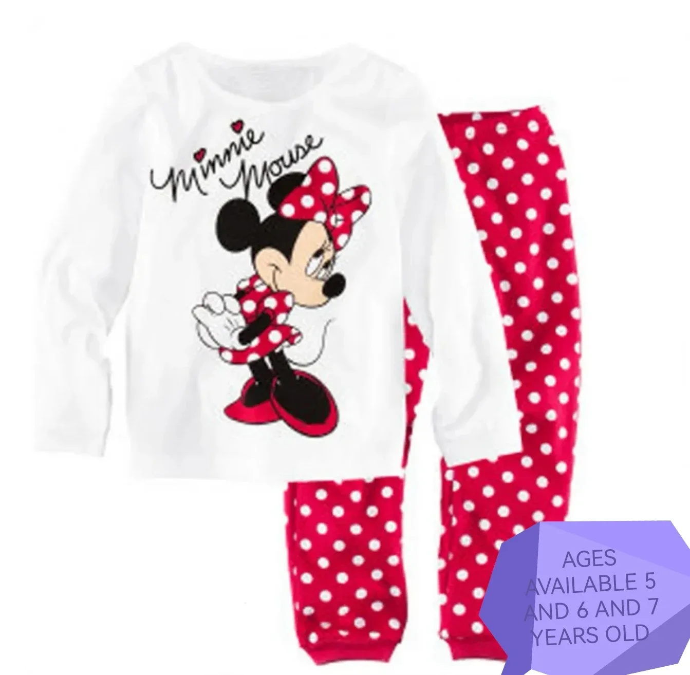 Minnie Mouse Pajamas - Ages 5, 6, 7 thumbnail
