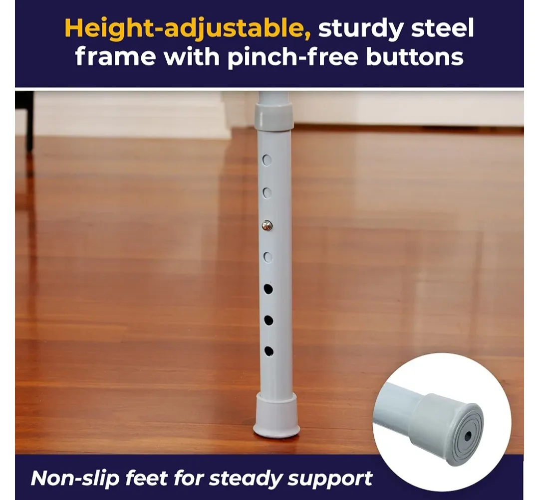 Drive Folding Steel Bedside Commode Chair, Portable Toilet image indicator(9)