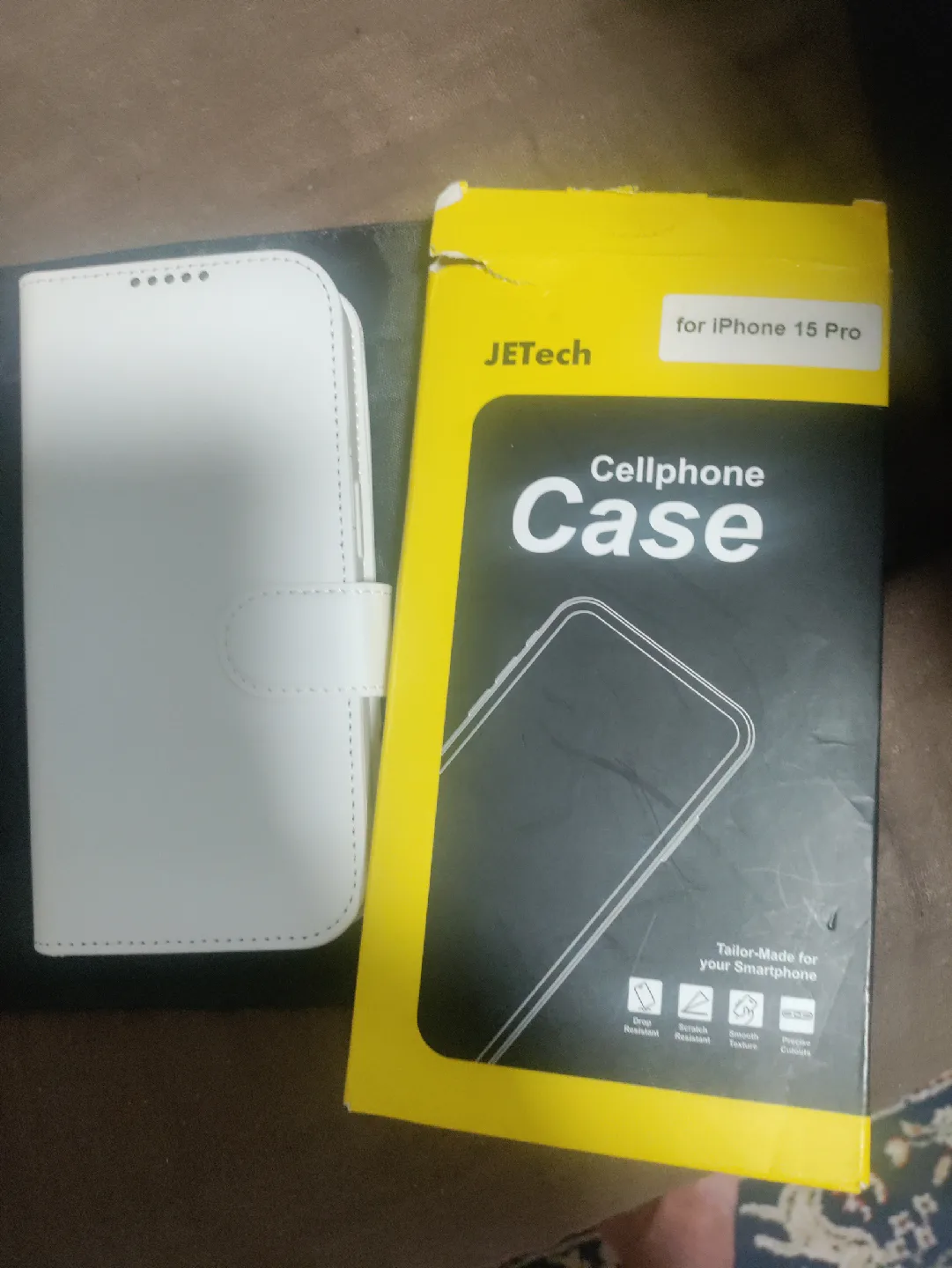 JETech White Cellphone Case for iPhone 15 Pro thumbnail
