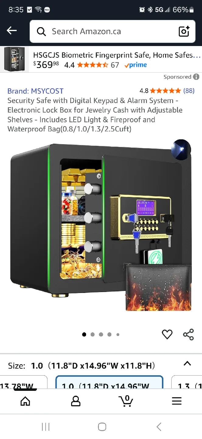 MSYCOST Biometric Fingerprint Safe 1.0 thumbnail