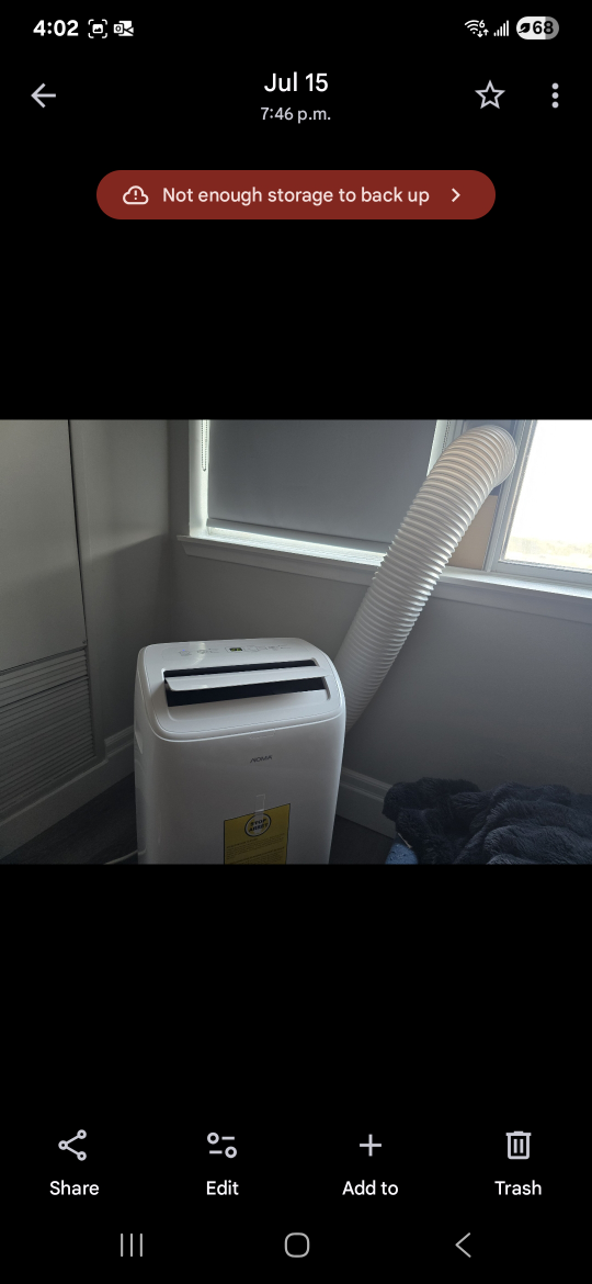 NOMA Portable Air Conditioner - White - photo 2