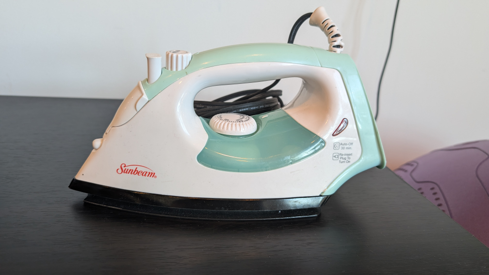 FREE Sunbeam Steam Iron - Light Green (broken tip)