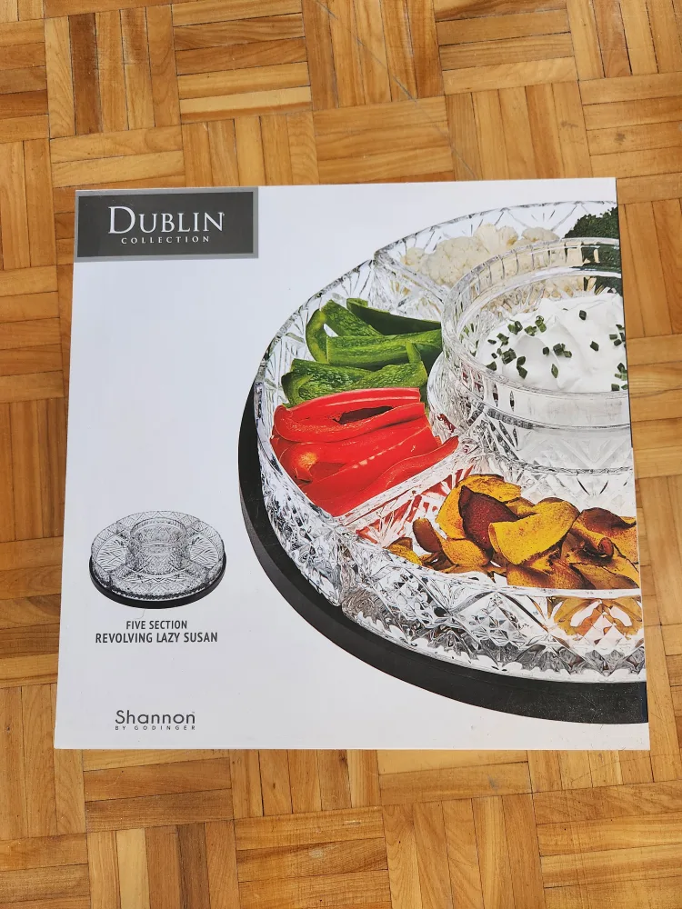 Dublin Lazy Susan,  crystal serving plates thumbnail