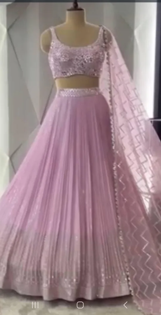 Pink Lehenga Choli Set🥕 thumbnail