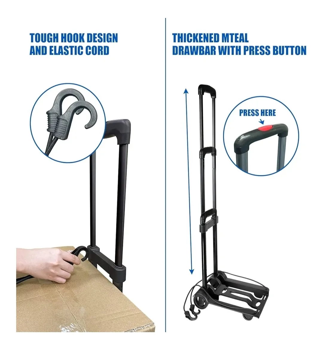 Compact Foldable Trolley – Lightweight, Durable & Travel-Ready! image indicator(3)