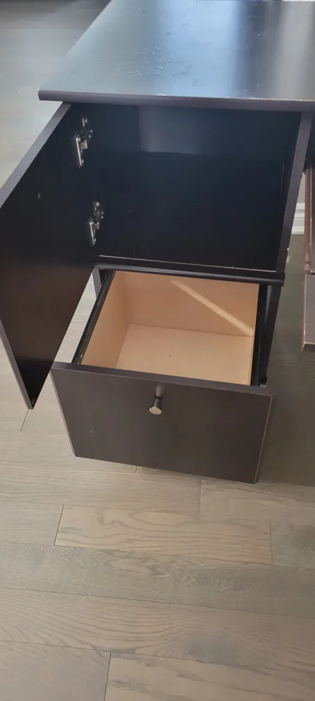 Dark Brown Desk with Storage image indicator(2)