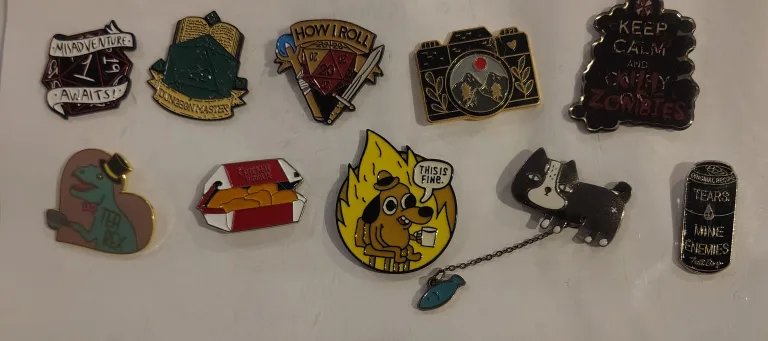 Enamel Pins - D&D, Gaming, memes - 10$/each thumbnail